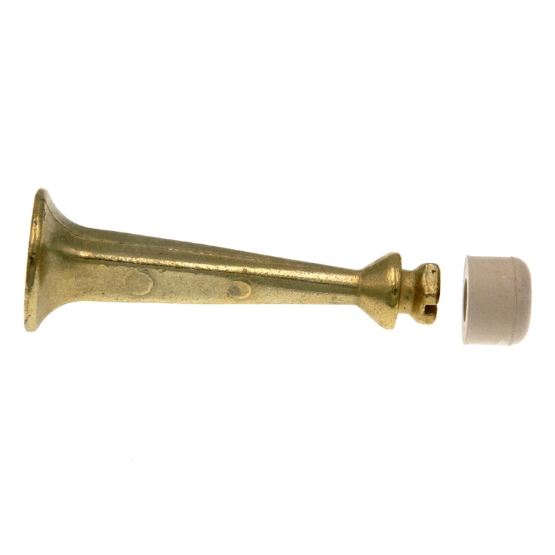 Amerock Heavyweight Baseboard Doorstop Polished Brass With Rubber Tip BP2250-3