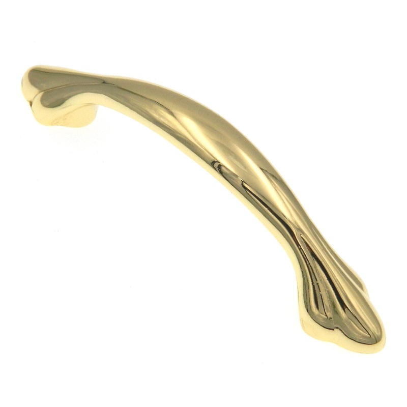 Amerock Radiance BP1394-3 Polished Brass 3cc Arch Smooth Cabinet Handle Pull