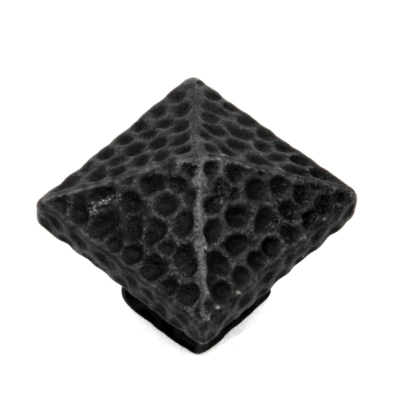 Belwith Keeler Kingston Black Solid Brass Hammered 1 1/8 Knob M1182
