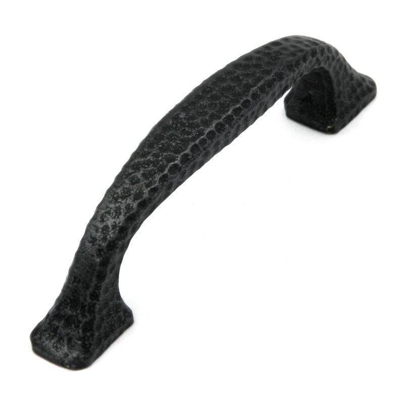 Belwith Keeler Kingston Black Solid Brass Hammered 3cc Handle Pull M1177