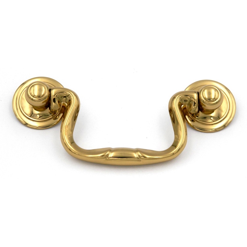 Belwith Keeler Manor House Polished Brass Solid Brass 3cc Swing Bail Pull K15