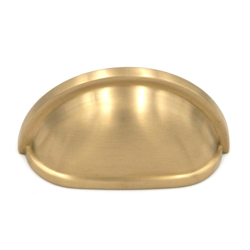 Belwith Keeler Power & Beauty K43-04 Satin Brass 3cc Solid Brass Cabinet Cup Pull