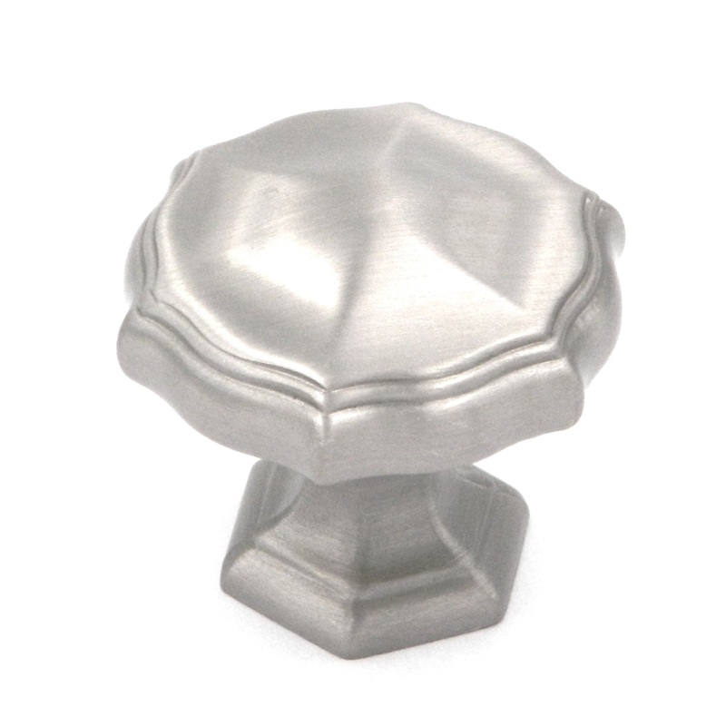Belwith Keeler Verona Antique Satin Nickel Solid Brass Designer 1 1/4 Knob P3260-2113