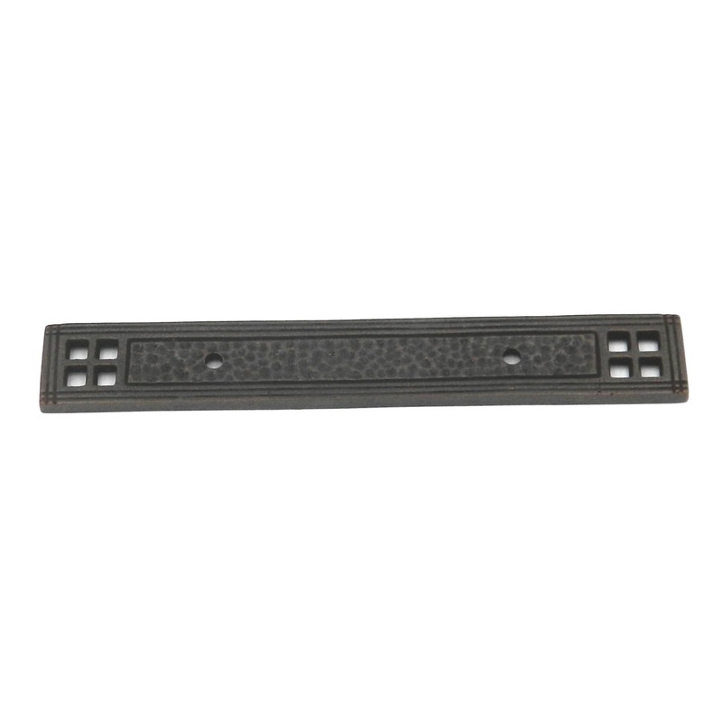 Belwith Kingston Antique Satin Bronze Rectangular Backplate 3cc M79