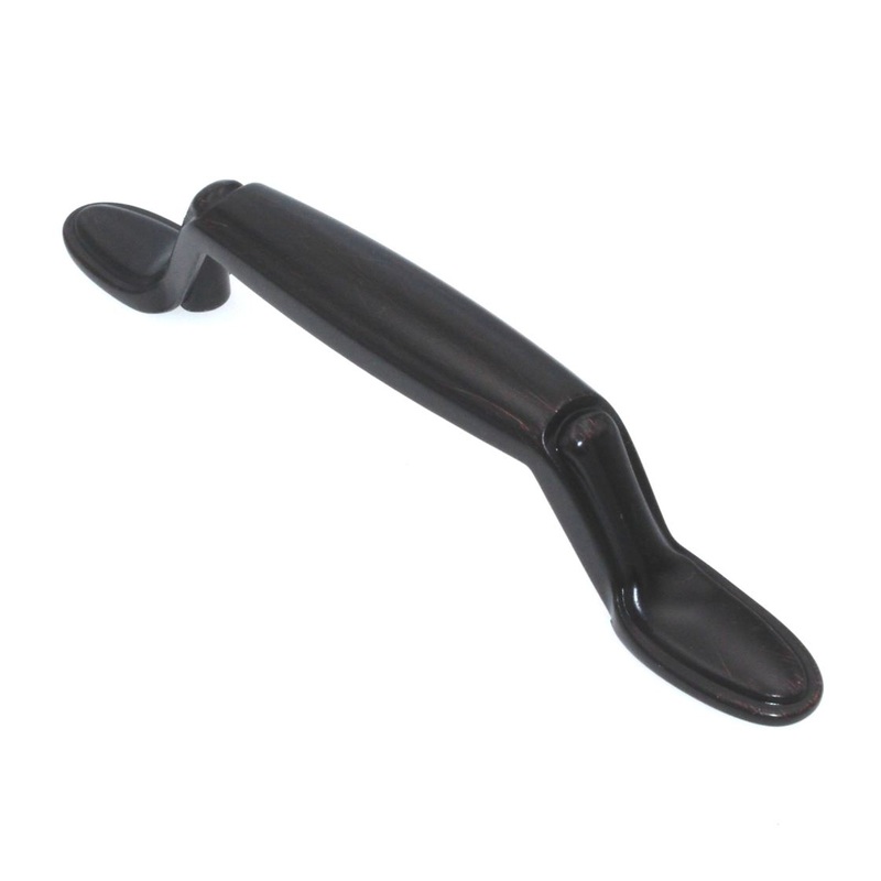 Brainerd Venetian Bronze Arch Decorative 3cc Footed Handle Pull P50122V-VBR-C