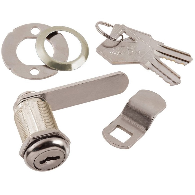 Hickory Hardware Chrome 3/4 Max Width Cabinet and Drawer Cam Lock 1381