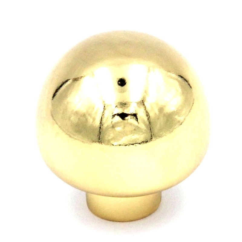 Hickory Hardware Eclectic Polished Brass Round 1 1/4 Knob P307-3