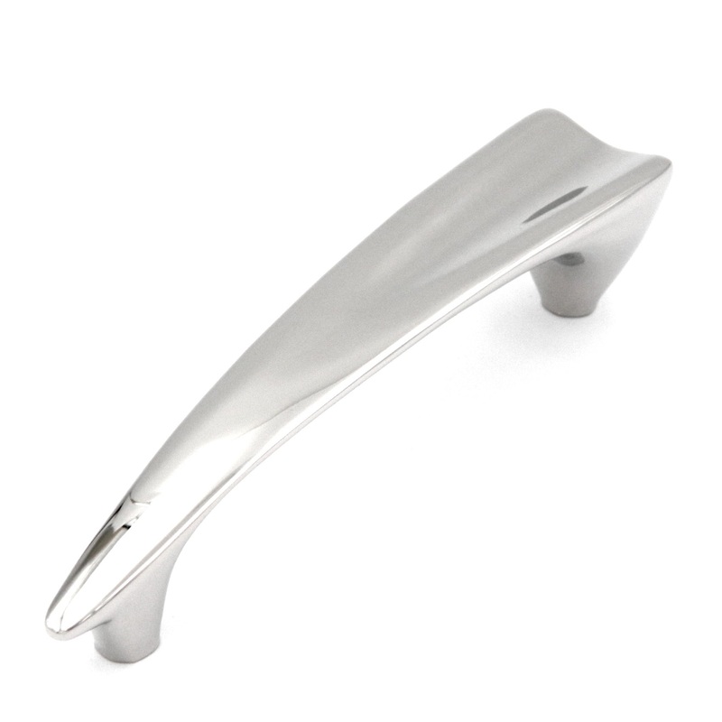 Hickory Hardware Metropolis Bright Nickel 3 3/4 (96mm)cc Handle Pull P6896-14