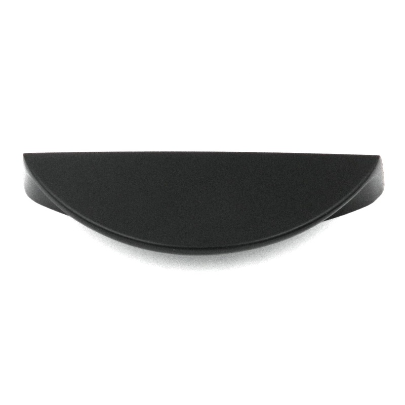 Hickory Hardware Modus Matte Black 1 1/2cc Cup Pull Finger Pull P2624-MB