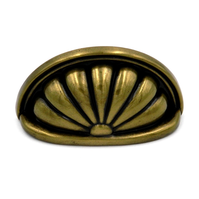Hickory Hardware Newport Windsor Antique 3cc Drawer Cup Pull P535-WA