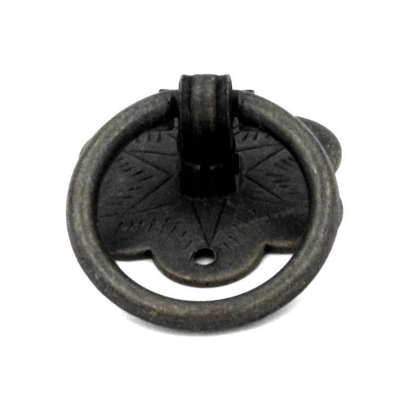 Hickory Hardware Palmetto Windover Antique 1 3/4 Western Furniture Ring Pull PA0912-WOA
