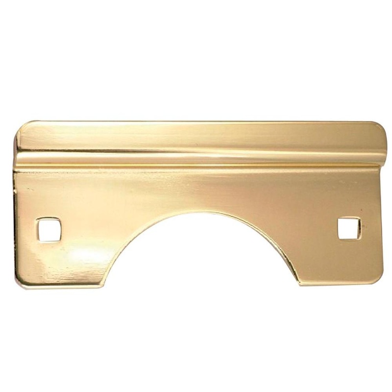 Hickory Hardware Polished Brass 6 Latch Guard for Out-Swinging Doors 1085