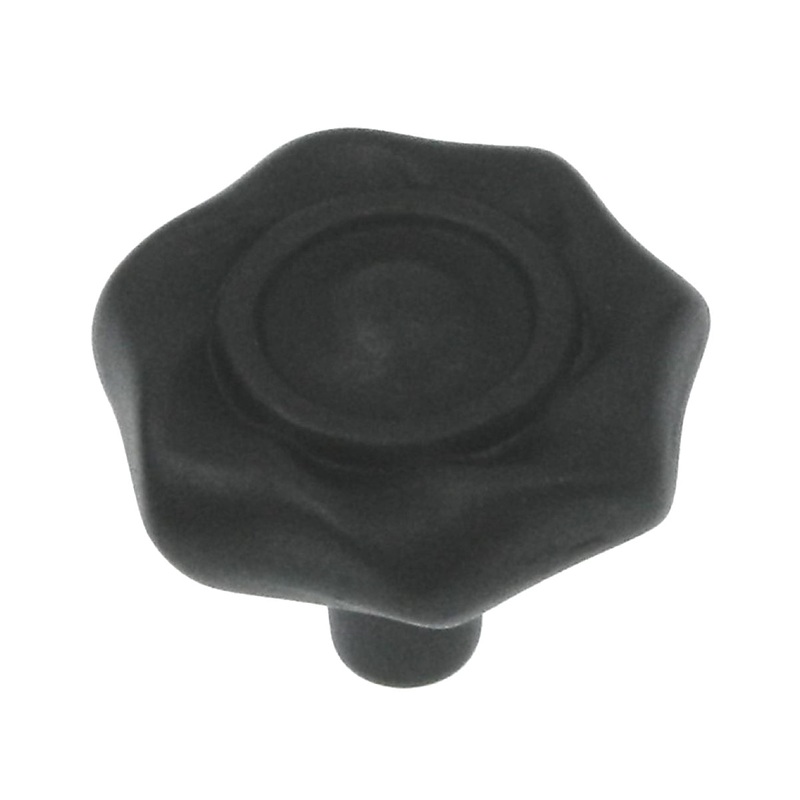 Keeler Charleston Blacksmith Black Iron 1 1/4 Cabinet Knob Pull PA1312-BI