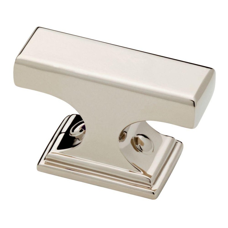 Liberty Elegant Polished Nickel Rectangle 1 9/16 Knob P33483C-PN-CP