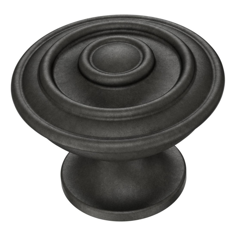 Liberty Hayes Soft Iron Round Ridged 1 1/4 Knob P29525-SI-C