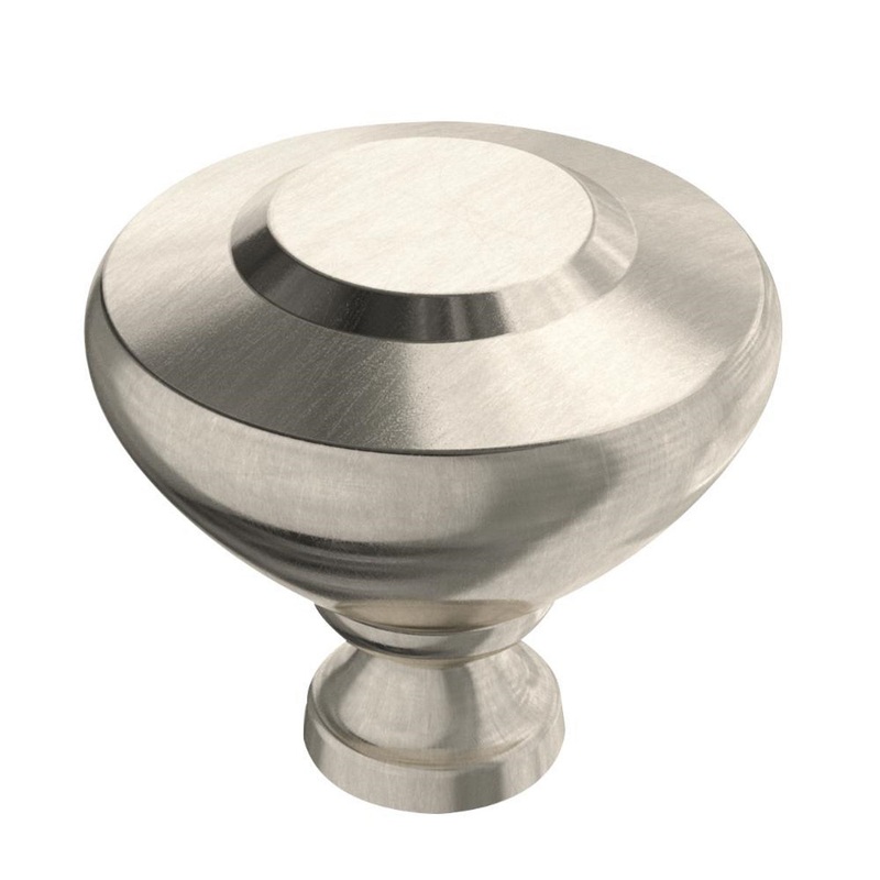 Liberty Soft Beveled Satin Nickel Aluminum 1 5/16 Knob P37717C-SN-CP