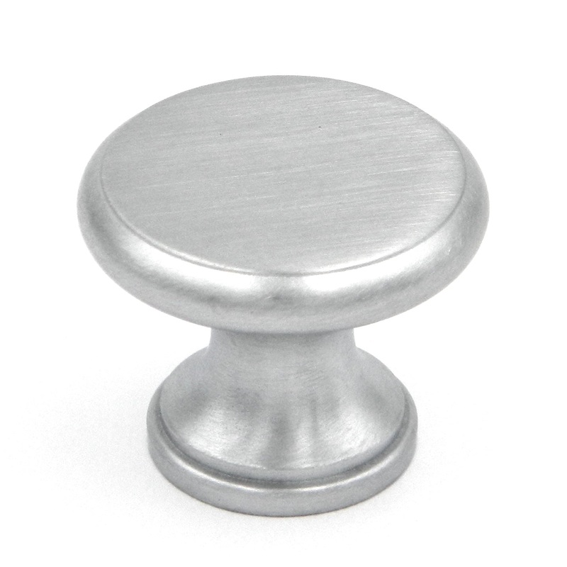 Ultra Designer’s Edge Satin Chrome Solid Brass Round 1 1/8 Knob 41648