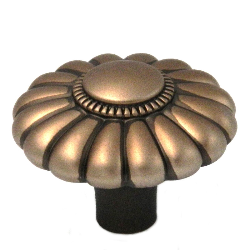 10 Pack Belwith Keeler Beaded Classic 1 1/2 Wellington Bronze Round Beaded Solid Brass Cabinet Knob G3-15R