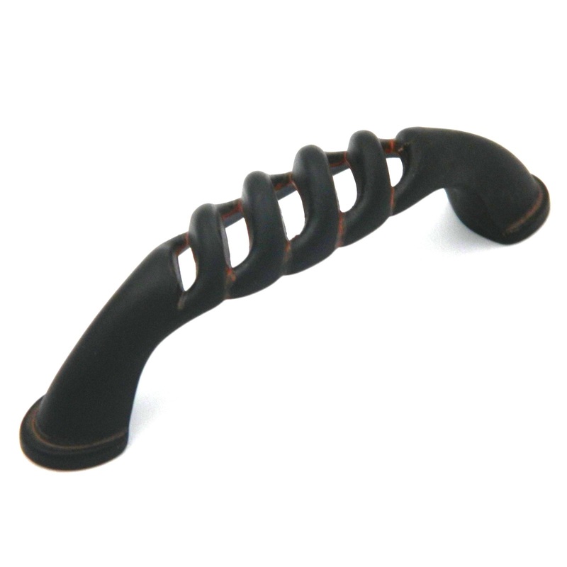 10 Pack Showcase Hardware Rustic Iron 3cc Blacksmith Cabinet Handle Pull P2873-RI
