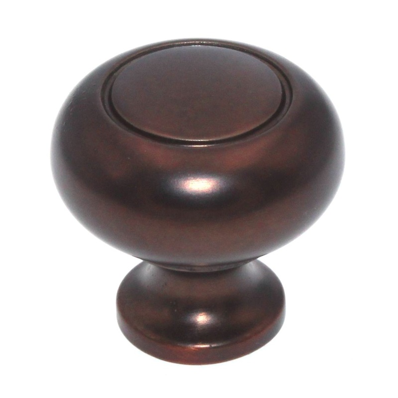 10 Pack Style Selections Designer Bronze Gilt Etched Round 1 1/4 Knob 40911