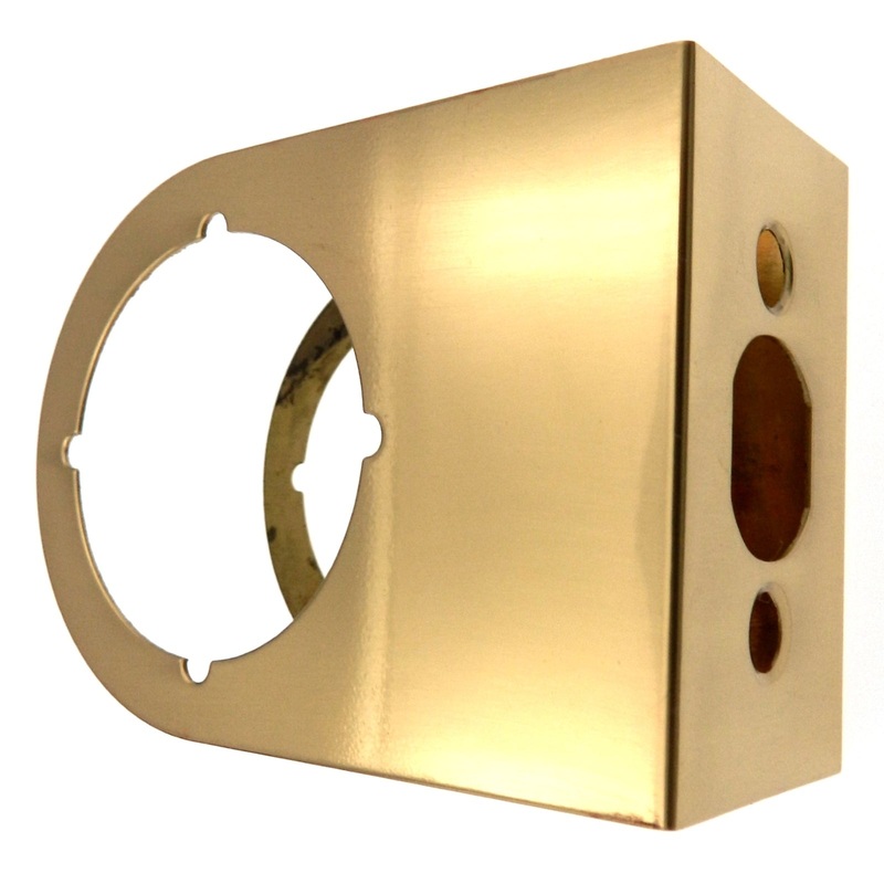 Warwick 1 3/4 Door Edge Guard Reinforcer 2 3/4 Backset Polished Brass SH1076PB