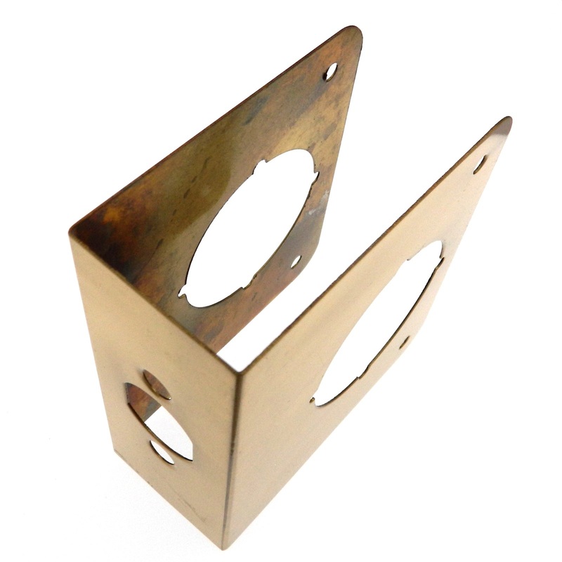Warwick 1 3/4 Door Edge Guard Reinforcer 2 3/8 Backset Polished Brass SH1079PB
