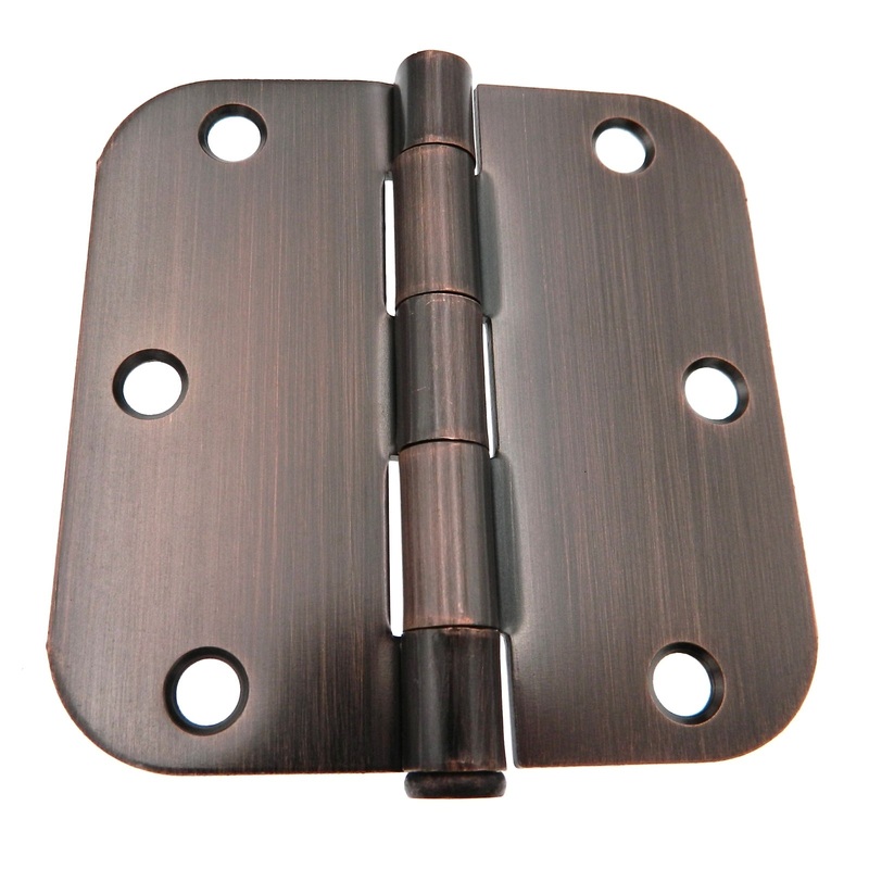 Warwick 3 1/2 Door Hinge, 5/8 Radius Corner, Oil-Rubbed Bronze BDA3012BZ