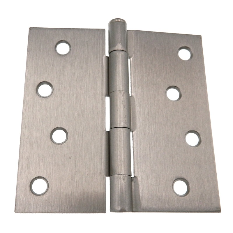 Warwick 4 Door Hinge, Square Corner, Satin Nickel BDA3015SN