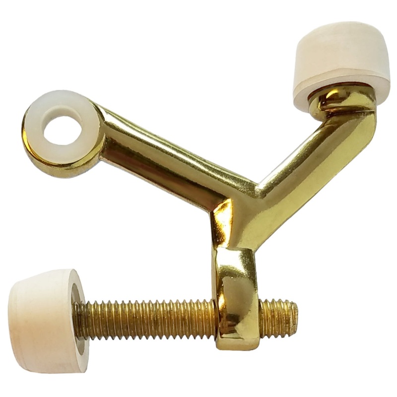 Warwick Adjustable Hinge Pin Doorstop, 1 1/2 Bolt, Polished Brass BH2012PB