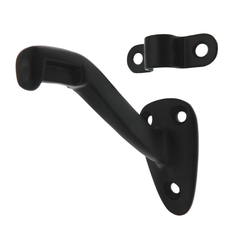 Warwick Black Heavy Duty 2 3/4 Stair Handrail Bracket BH2017BL