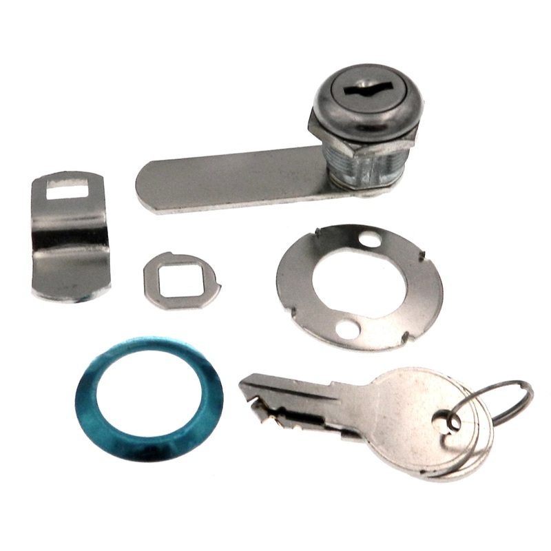 Warwick Cabinet & Drawer Lock, Max Thickness: 1/4, Chrome SH1045CH