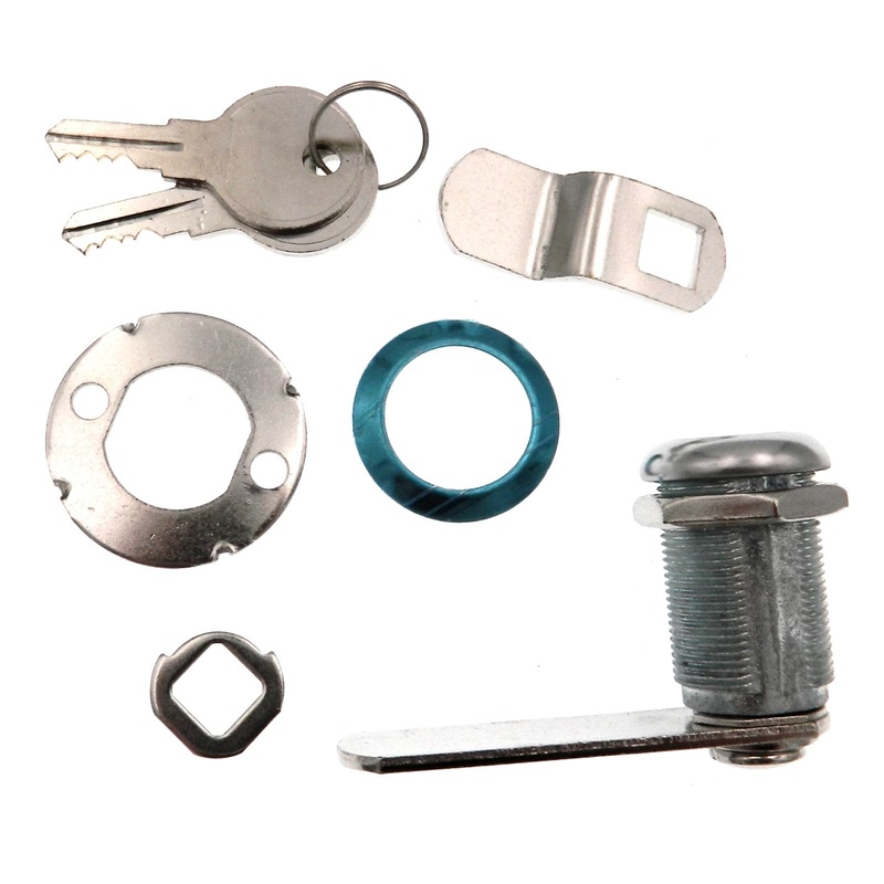 Warwick Cabinet & Drawer Lock, Max Thickness: 3/4, Chrome SH1047CH