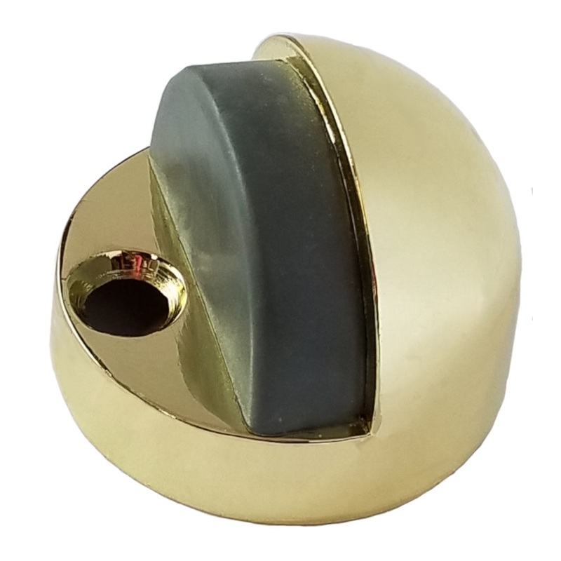 Warwick Dome Floor Mount 1/2 High Profile Doorstop Polished Brass BH2011PB