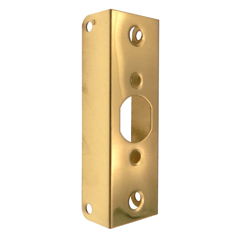 Warwick Door Edge Guard Reinforcer for 1 3/8 Door, Polished Brass SH1068PB