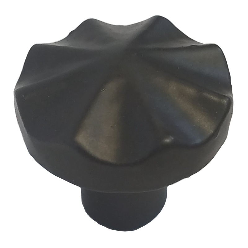 Warwick Rustic Wrought Iron Black 1 Round Cabinet Knob Pull DH1113WIB