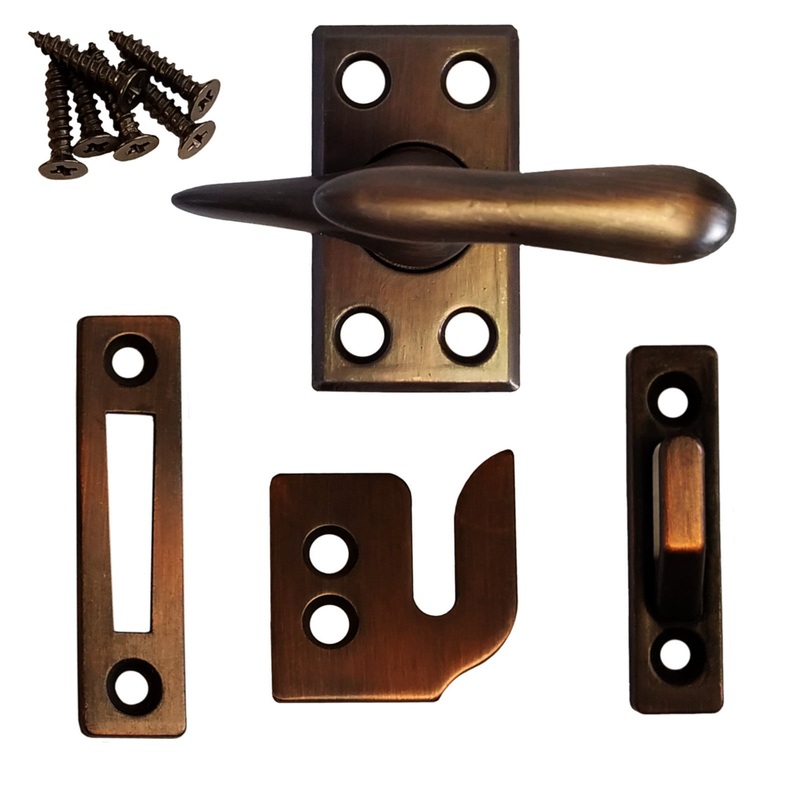 Warwick Window Lock, Casement Fastener with 3 Strikes, Bronze BH2014BZ