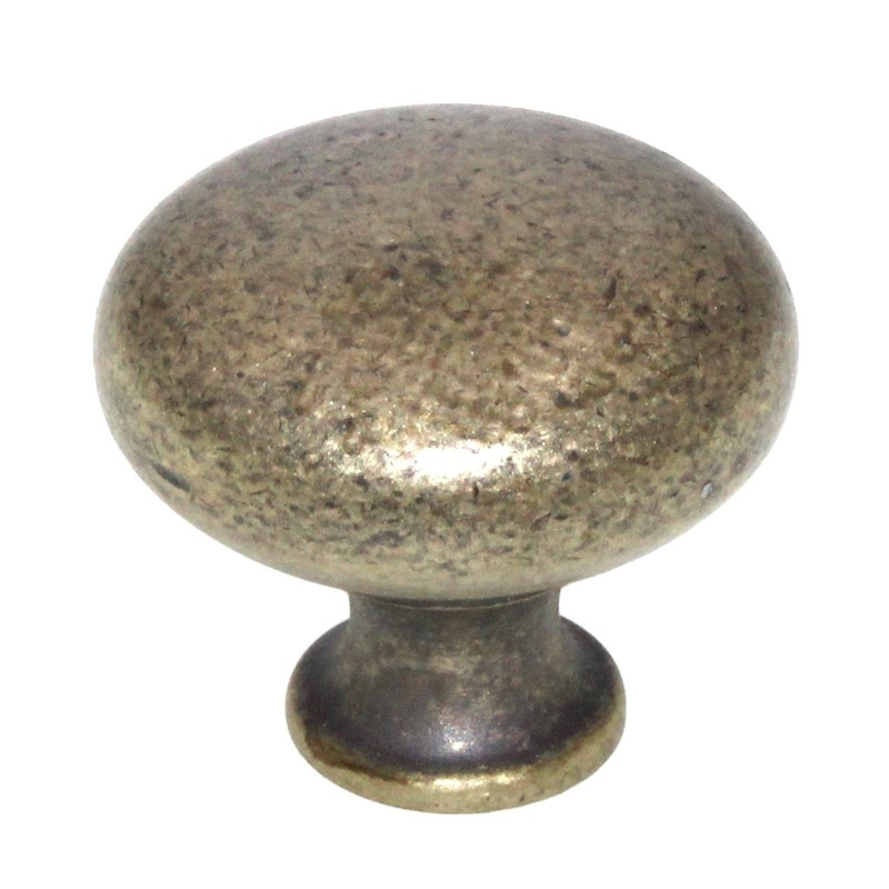 25 Pack Style Selections Gate House Antique Brass Designer 1 1/4 Cabinet Knob 0226705