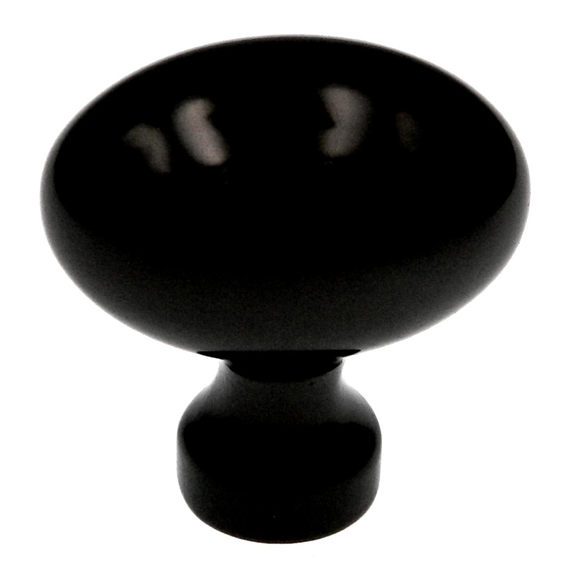 Amerock Allison Black Nickel 1 3/8 Oval Cabinet Pull Knob BP53014BN