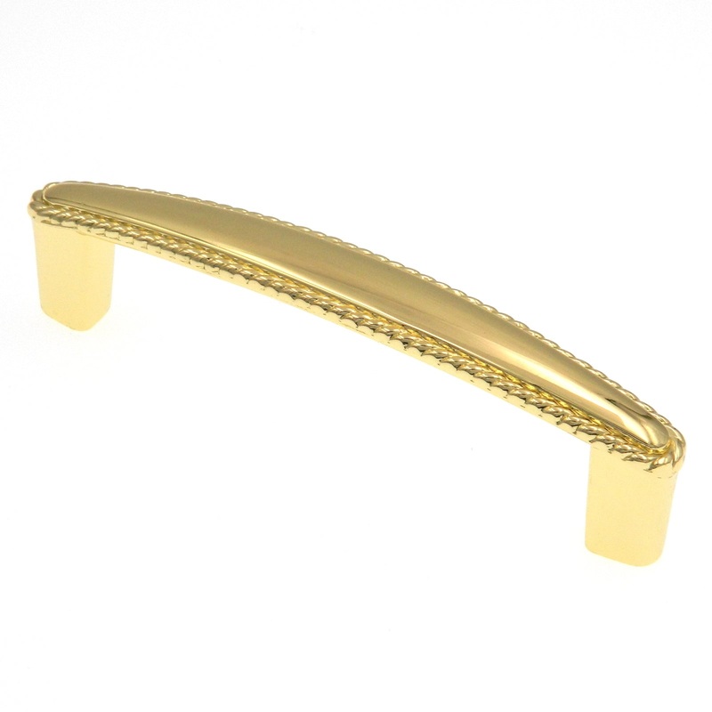 Amerock Allison Polished Brass 3 3/4 (96mm) Center to Center Rope Cabinet Handle Pull BP530043