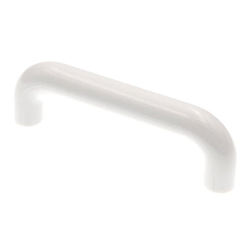 Amerock Allison White 3 3/4 (96mm)cc Plastic Cabinet Handle Pull BP543254
