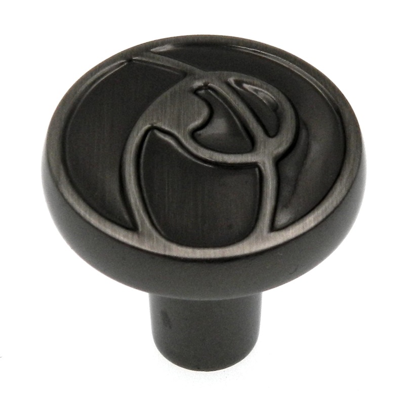 Amerock Ambrosia Pewter 1 1/8 Round Cabinet Pull Knob BP4481PWT