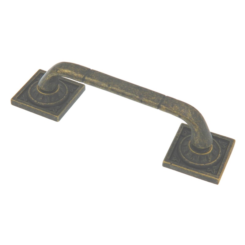 Amerock Ambrosia Weathered Brass 3 3/4 (96mm) Center to Center Cabinet Handle Pull BP4482R2