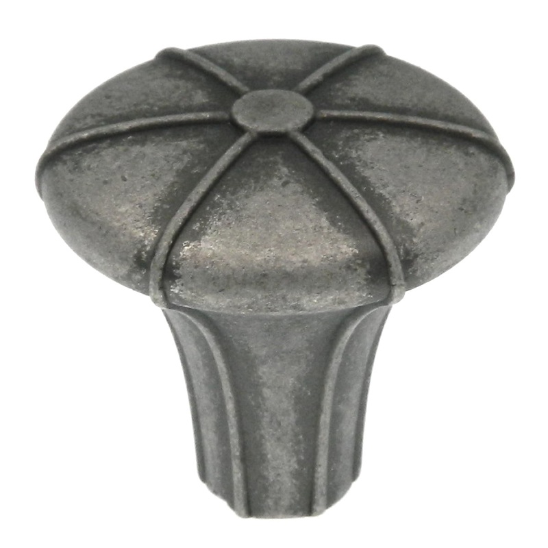 Amerock Angouri Aged Pewter 1 1/4 Round Cabinet Pull Knob BP24232AP