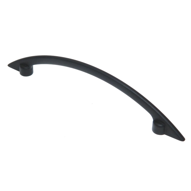 Amerock Basic Metals Flat Black 3 3/4 (96mm) Center to Center Cabinet Handle Pull BP4477FB