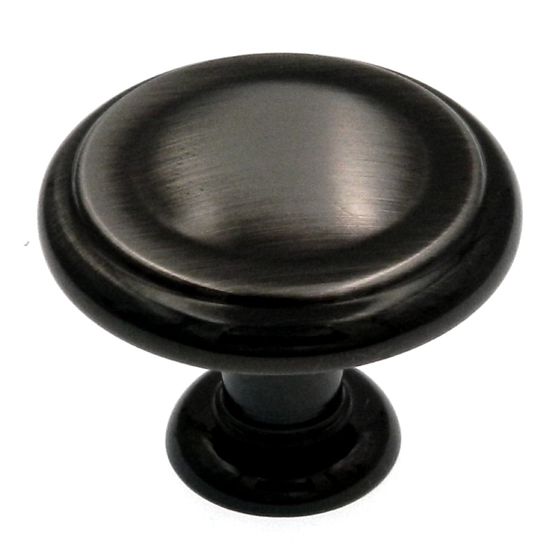 Amerock Hint of Heritage Pewter 1 1/4 Round Cabinet Pull Knob BP2370PWT