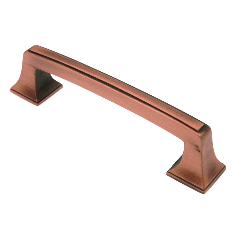 Amerock Mulholland Brushed Copper 3 3/4 (96mm) Center to Center Cabinet Handle Pull BP53031BC