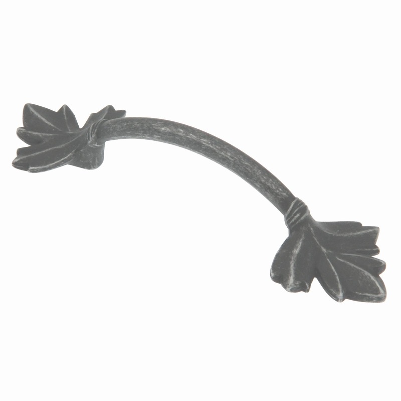 Amerock Nature’s Splendor Wrought Iron Dark 3 Center to Center Leaf Cabinet Handle Pull BP4451WID
