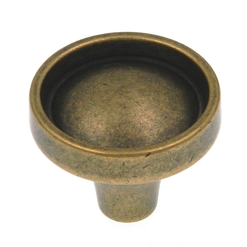 Amerock Odeon Distressed Brass 1 1/4 Round Cabinet Pull Knob BP53041DBS