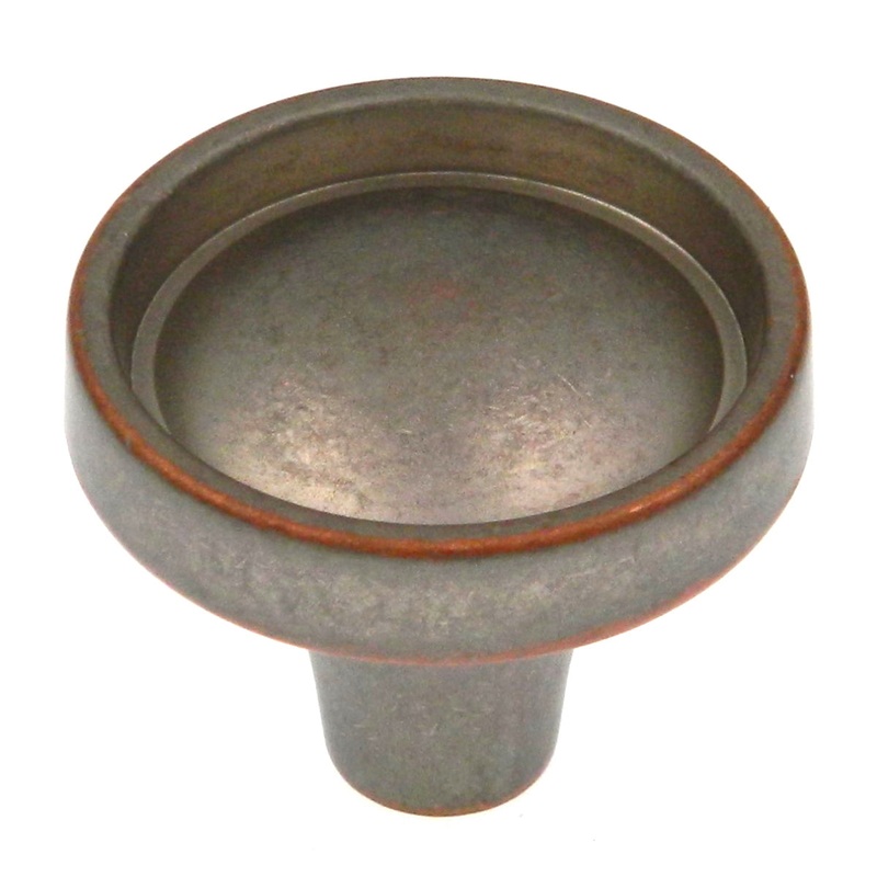 Amerock Odeon Weathered Nickel Copper 1 1/4 Round Cabinet Pull Knob BP53041WNC