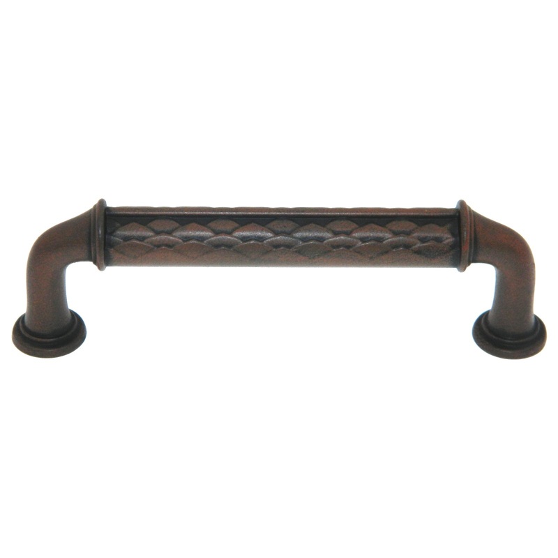 Amerock Padma Antique Rust 3 3/4 (96mm) Center to Center Cabinet Handle Pull BP53028ART